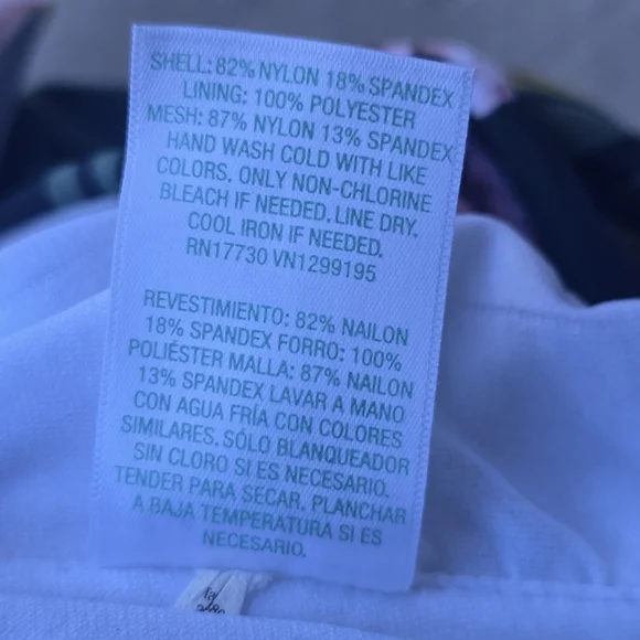 Kona Sol Green Floral One Piece Swimsuit 22W - Picture 5 of 5